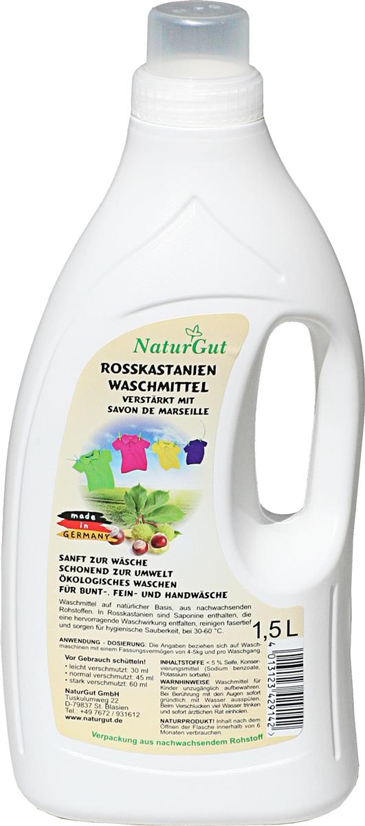 Marron d'Inde Détergent Liquide Naturel Extrait de Marron d'Inde avec Savon 1,5 L