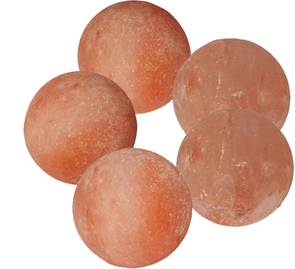 NaturGut Rosa Salz Massage- & Badekugel 5er Set Ø 3 cm – 100 % naturreines Himalaya-Kristallsalz für Massage, Hautpflege & Wellness – ideal für Rücken, Nacken, Hände & Fußmassage