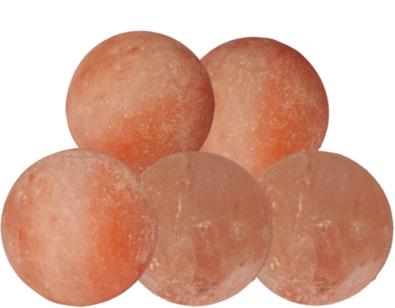 NaturGut Rosa Salz Massage- & Badekugel 5er Set Ø 3 cm – 100 % naturreines Himalaya-Kristallsalz für Massage, Hautpflege & Wellness – ideal für Rücken, Nacken, Hände & Fußmassage
