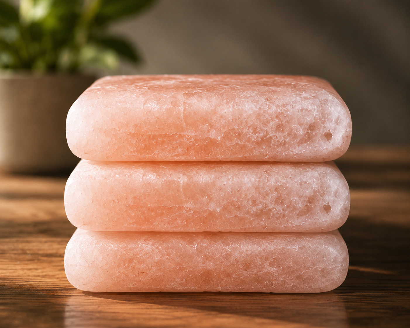 3 er Set Kristallsalzseife / Salzseife „Deo-Ostein“ ca. 250 g – 100 % naturreines Himalaya-Kristallsalz (Pakistan) – handgefertigte Hautpflege & Deo-Alternative – Unisex natürliche Regeneration nach Sauna & Dusche