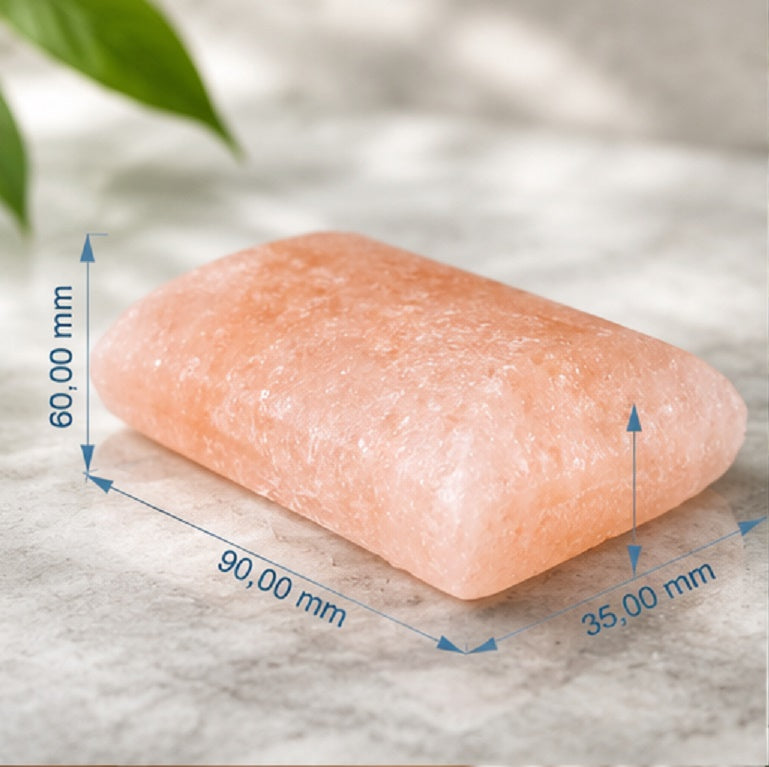 3 er Set Kristallsalzseife / Salzseife „Deo-Ostein“ ca. 250 g – 100 % naturreines Himalaya-Kristallsalz (Pakistan) – handgefertigte Hautpflege & Deo-Alternative – Unisex natürliche Regeneration nach Sauna & Dusche