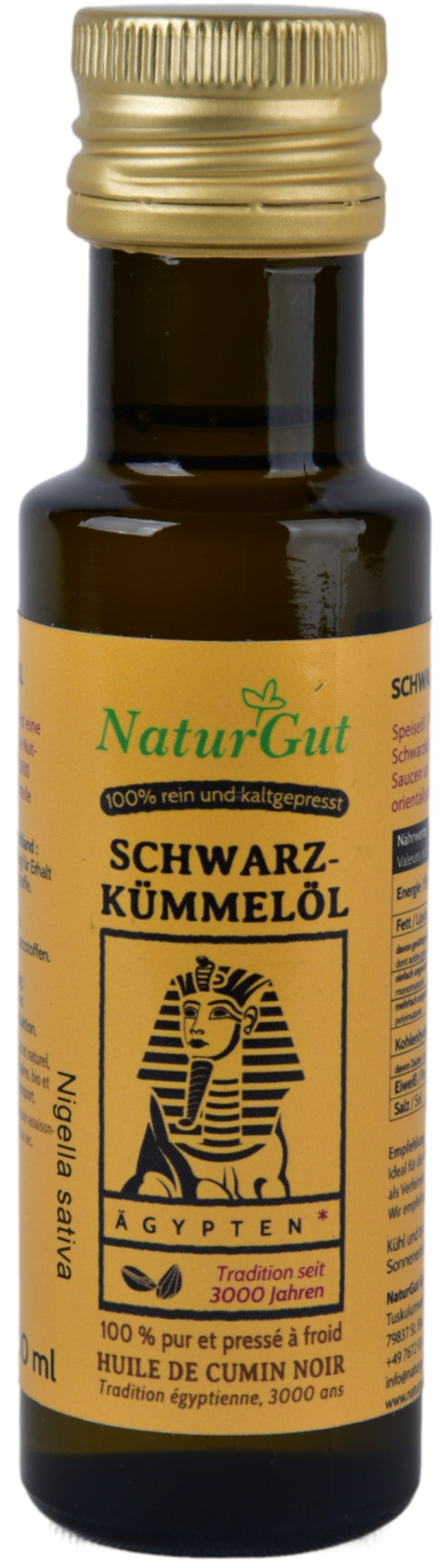 Schwarzkümmelöl 2x100ml Nigella sativa aus Ägypten Schwarzkümmelöl konventionell-Kaltgepresst