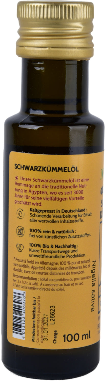 Schwarzkümmelöl 2x100ml Nigella sativa aus Ägypten Schwarzkümmelöl konventionell-Kaltgepresst
