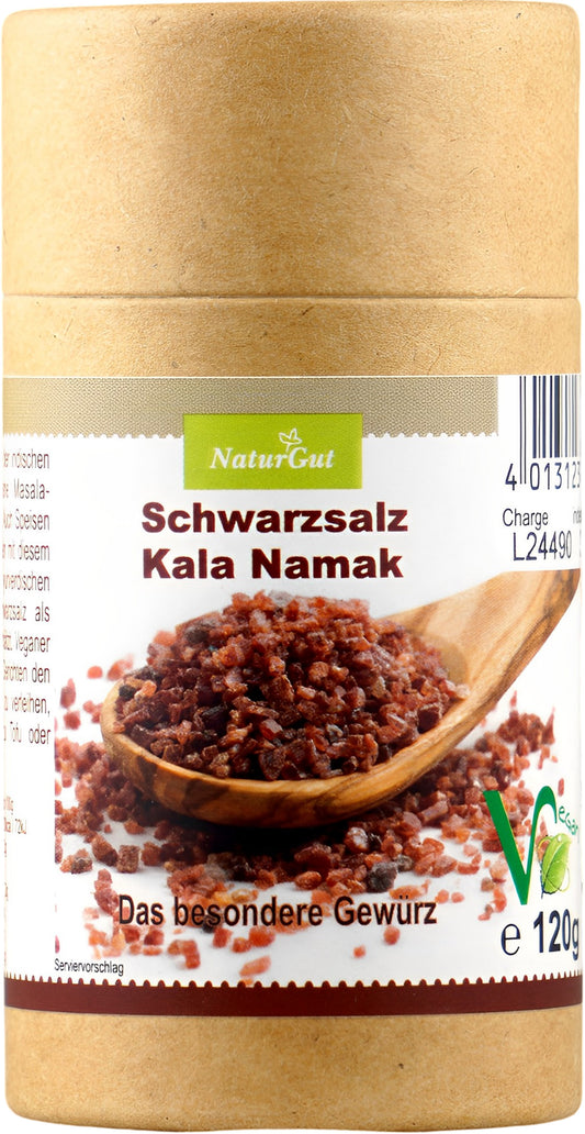 Kala Namak Sel Noir Sel Fin Sel Vegan Assaisonnement Exotique Sel d'Oeuf 120g