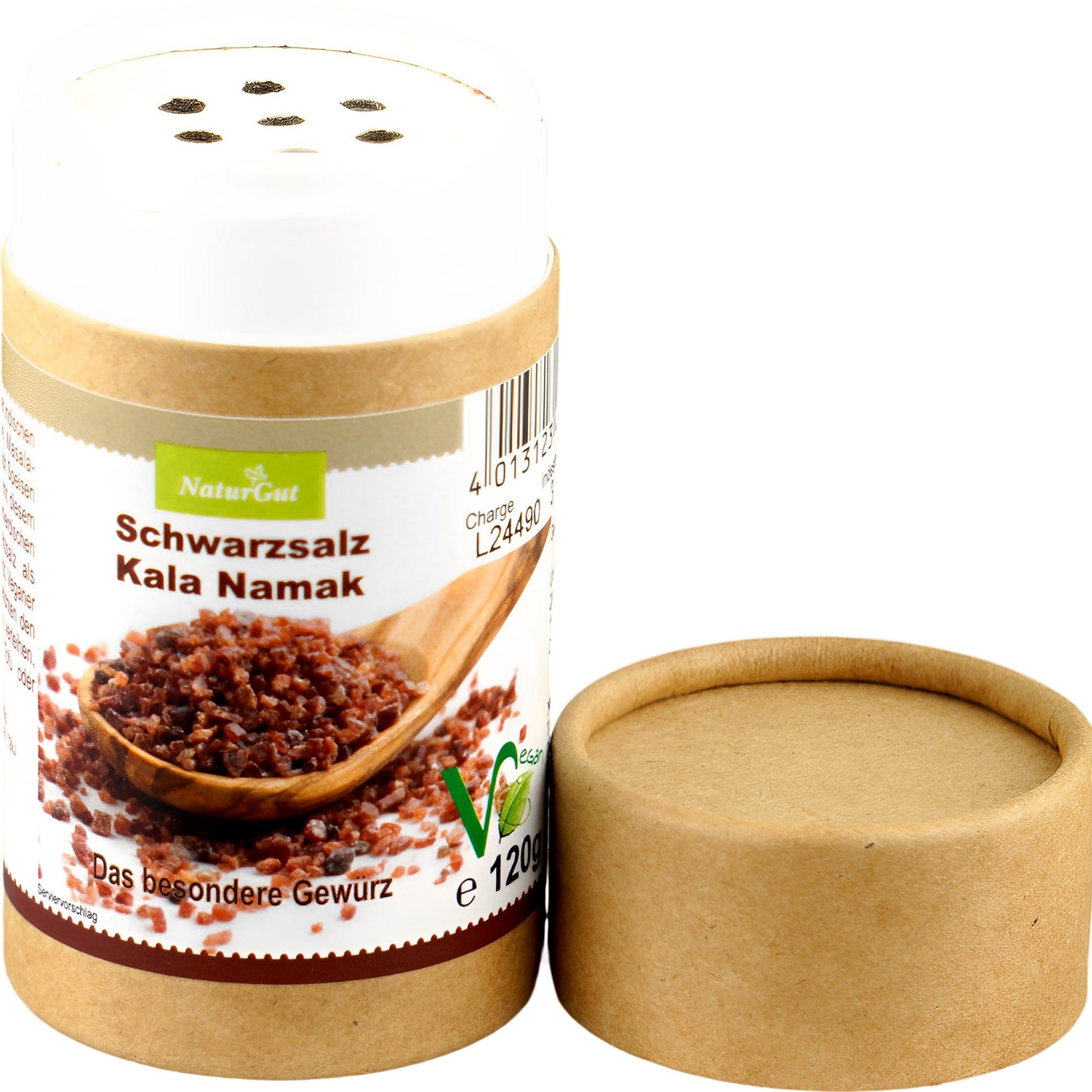 Kala Namak Schwarzsalz Feinsalz Veganer Salz Exotisches Würzmittel Eiersalz 120g
