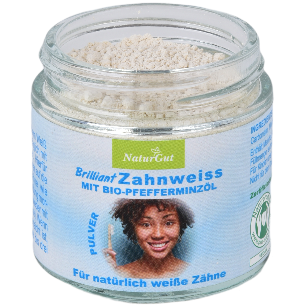 Brilliant Super Zahnweiss Pulver Zähne Zahnreinigung Zahnverfärbungen Zahnpflege Menthol