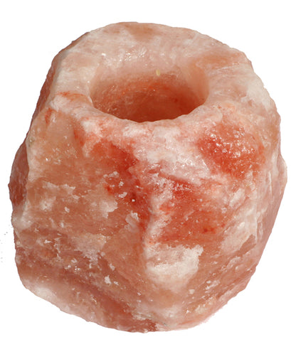Kristallsalz Teelichthalter 4Stk. handgeschlagene Unikate ca.700-1000g