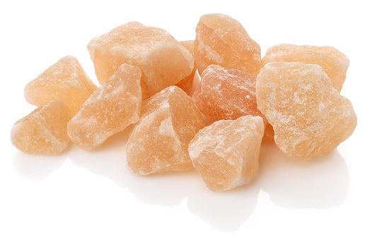 Kristallsalz Brocken 1 kg | Naturbelassenes Steinsalz aus Punjab Pakistan | 100 % reines Natursalz ohne Zusätze | Salzbrocken im Polybeutel