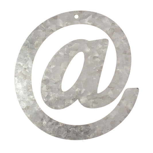 Metall Buchstabe @, verzinkt Höhe 12 cm