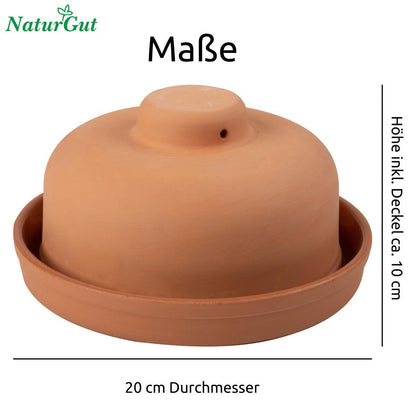 Mediterraner Ton Butterkühler frische Butter ohne Kühlschrank Butterdose Butterbox