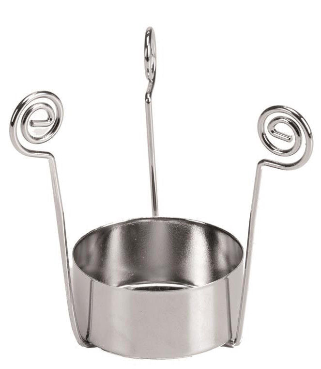 Teelichthalter Metall, silberfarben für Gläser 7cm