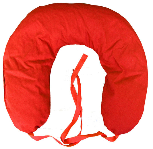 Cherry stone neck pillow plain red approx. 37x33 cm cherry stone pillow heat pad