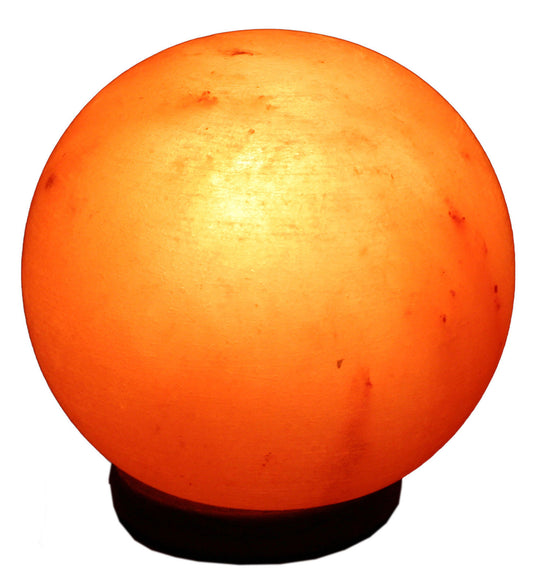 Runde Salzlampe Kugel 3-5 kg Kristallsalz Lampe aus dem Himalaya/Punjab/Pakistan