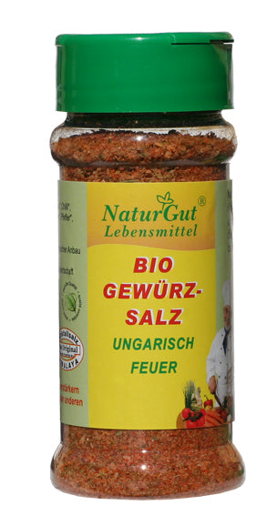 Bio Gewürzsalz Ungarisch Feuer 80g Kräutersalz Gewürze Kristallsalz Kräutern