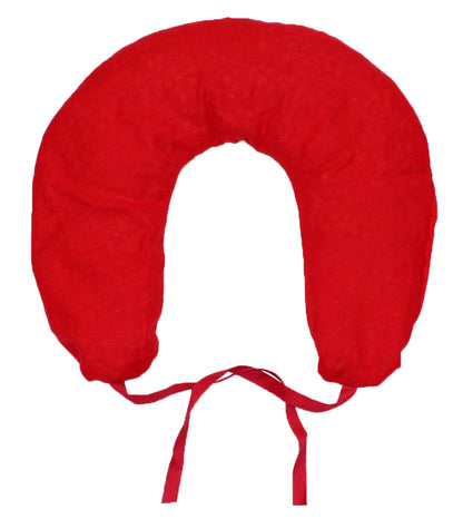 Kirschkern Nackenhörnchen uni rot ca. 37x33 cm Kirschkernkissen Wärmekissen