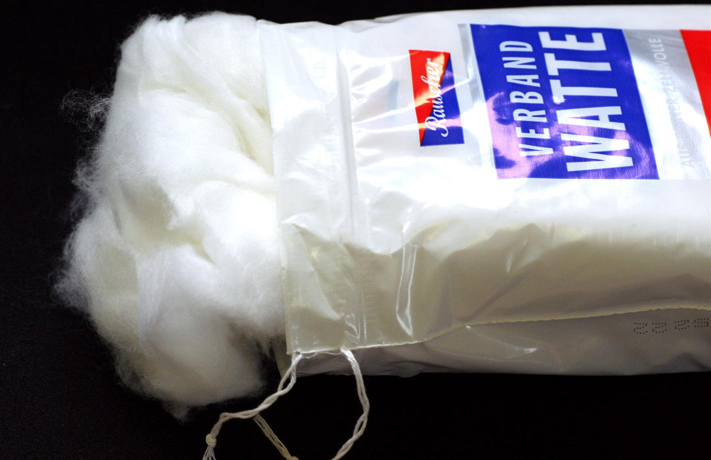 Verbandwatte 250g weiße Füllwatte reine Zellwolle Mullwatte