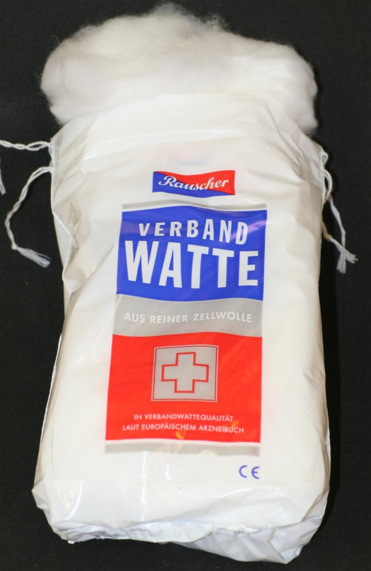 Verbandwatte 250g weiße Füllwatte reine Zellwolle Mullwatte