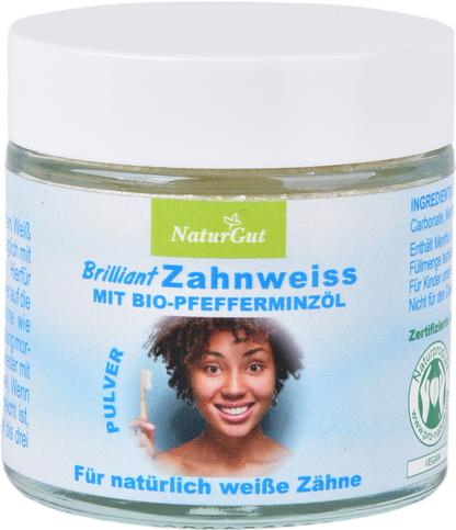 Brilliant Super Zahnweiss Pulver Zähne Zahnreinigung Zahnverfärbungen Zahnpflege Menthol