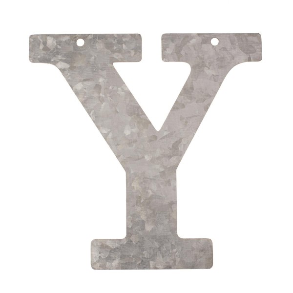 Metall Buchstabe Y, verzinkt Höhe 12 cm Alphabet Initialien Wort Begriff Namen