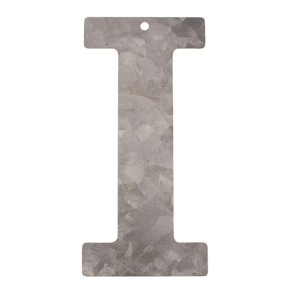 Metall Buchstabe I, verzinkt Höhe 12 cm Alphabet Initialien Wort Begriff Namen