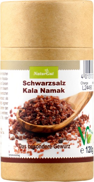 Kala Namak Schwarzsalz Feinsalz Veganer Salz Exotisches Würzmittel Eiersalz 120g