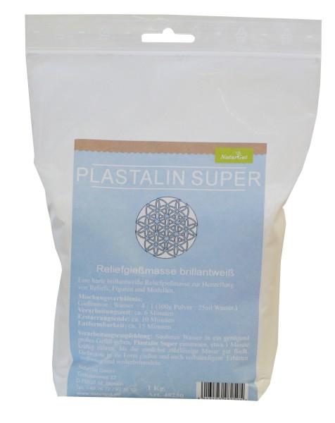 Plastalin Super brilliantweiss 1kg