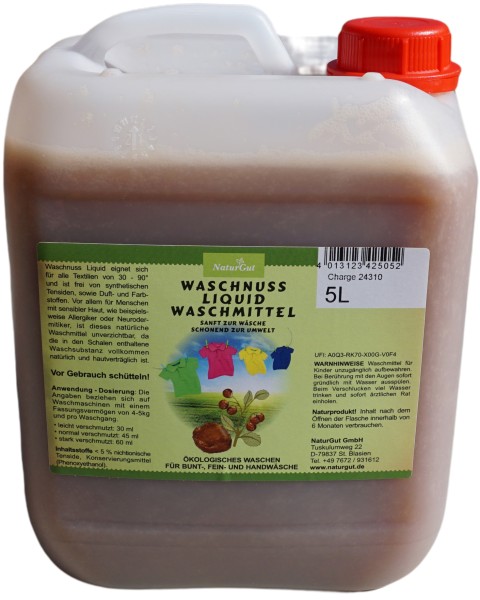Sapdu Clean Liquid Waschnuss flüssig 5L natürliches Waschmittel ökologisch sparsam 110 Waschladungen