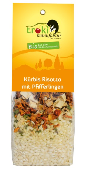 Kürbis Risotto mit Pfifferlingen 250g kbA