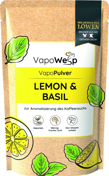 VapoWesp - Pulver Lemon und Basil 100g Vapopulver Wespen Abwehrmittel