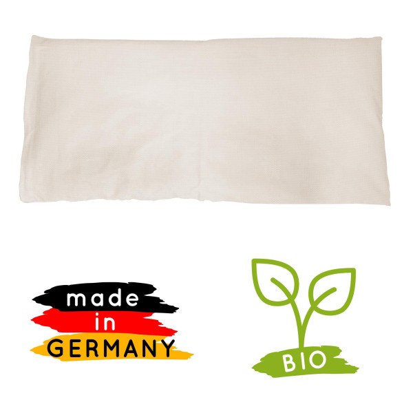 Buchweizen Kissen (37x75) Kopfkissen Baumwolle Bio-Buchweizen Schalen Natürlicher Schlafkomfort